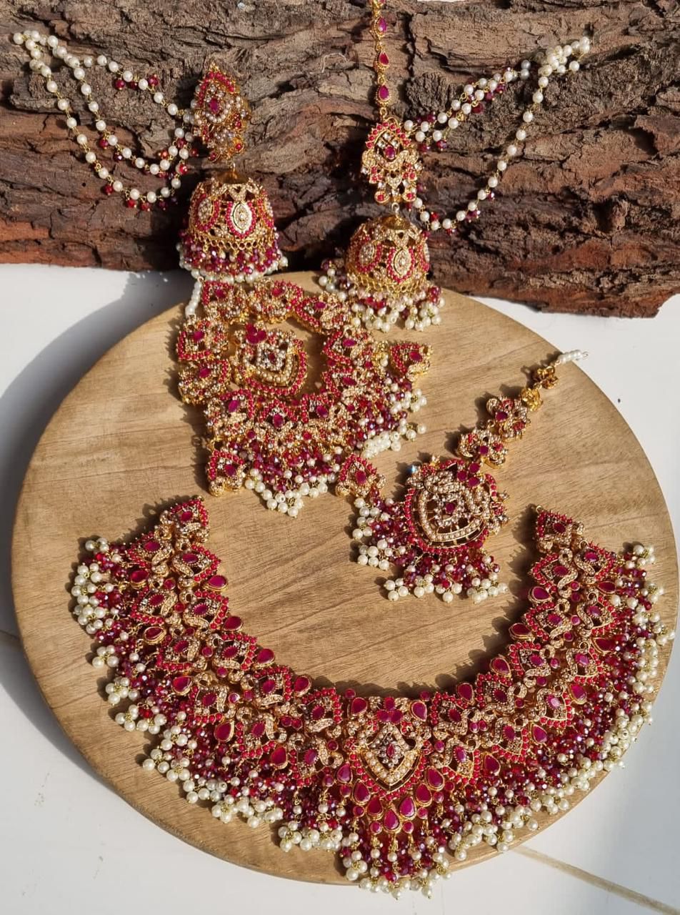 Heavy bridal Naurattan set